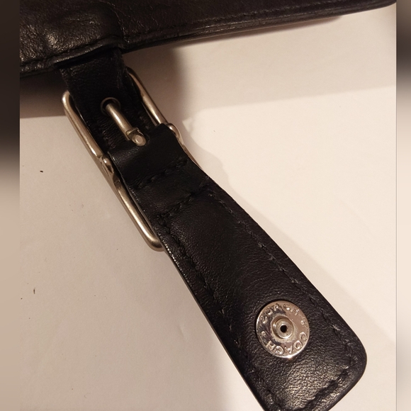 Vintage COACH Legacy Handcrafted Leather Black Backpack - Picture 9 of 12